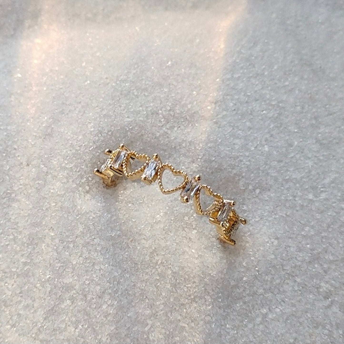 Romantic Heart Lacey Ring | Cute Y2K Fashion Double Layer Minimalist Cocktail Pinky Ring