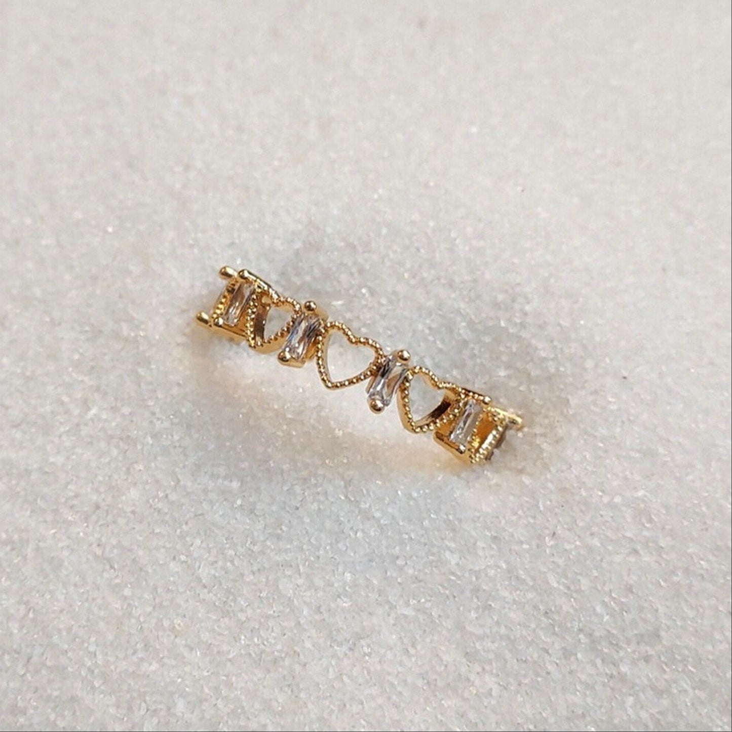 Romantic Heart Lacey Ring | Cute Y2K Fashion Double Layer Minimalist Cocktail Pinky Ring
