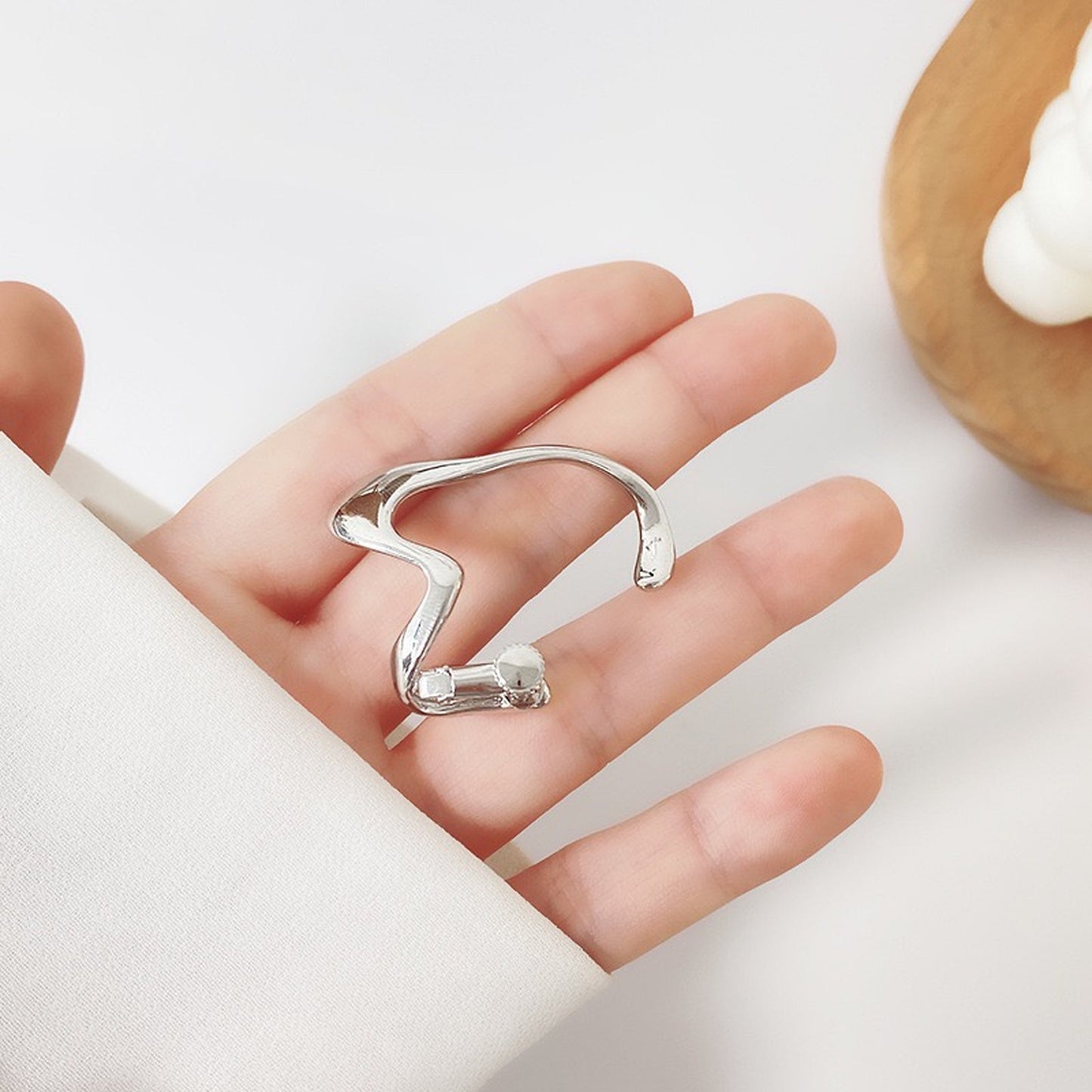 Helix ear cuff, Geometrical earrings, Elf ear cuff climber, No piercing cuff earrings, Clip on earrings, Punk ear cuff, Y2K streetwear cuff