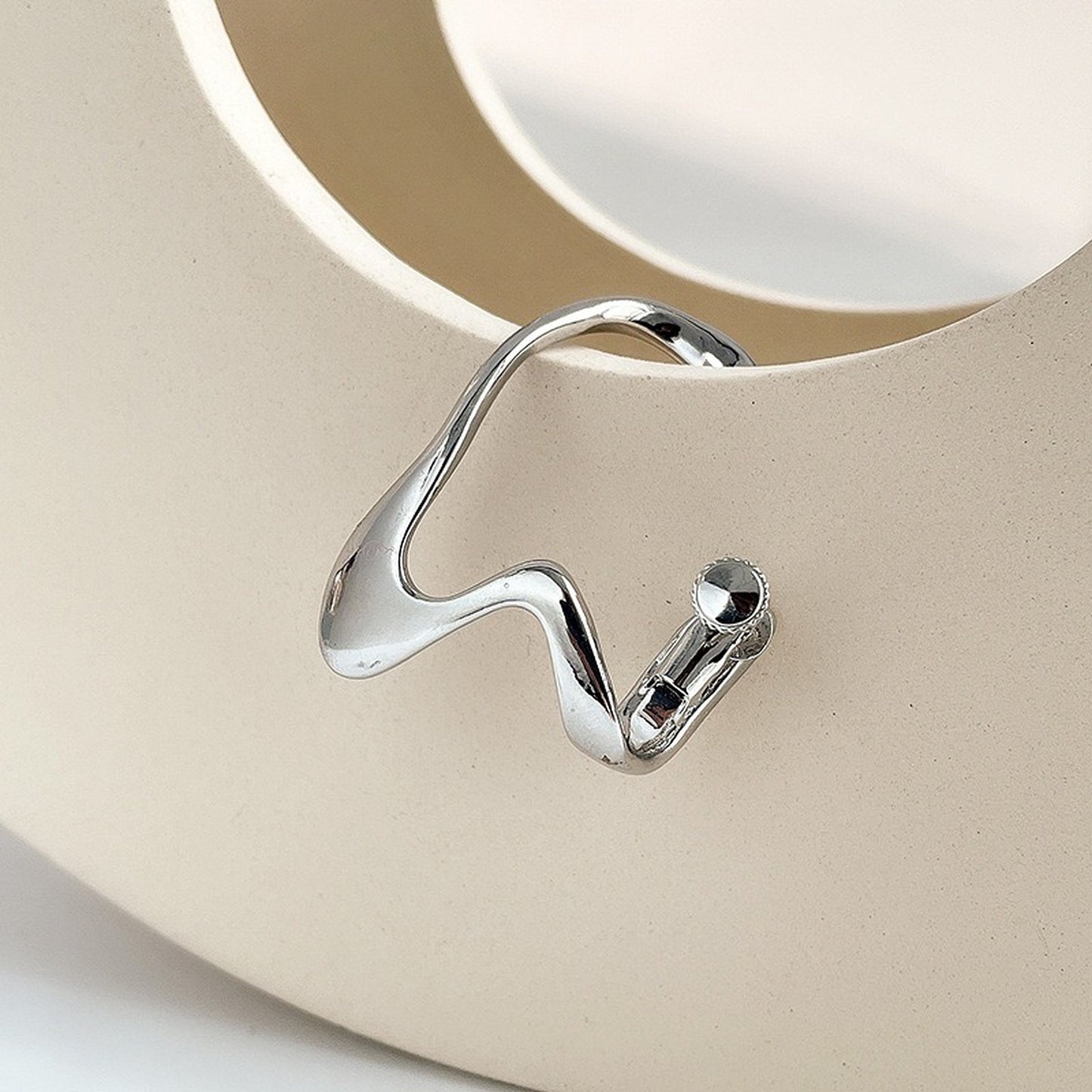 Helix ear cuff, Geometrical earrings, Elf ear cuff climber, No piercing cuff earrings, Clip on earrings, Punk ear cuff, Y2K streetwear cuff